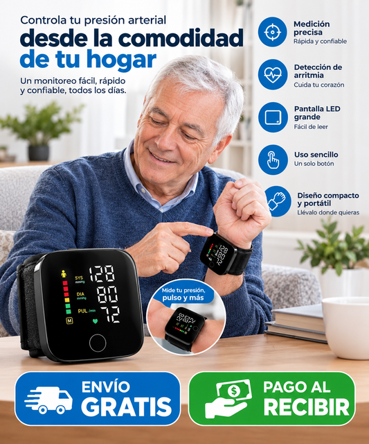Tensiometro digital de muñeca con voz